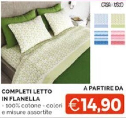 Mercatò COMPLETILETTO IN FLANELLA offerta
