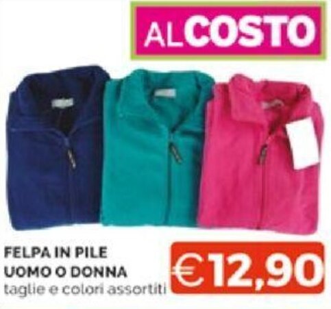 Mercatò FELPA IN PILE UOMO O DONNA offerta