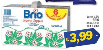 Ard Discount Latte 1,2% BRIO brick.lt.1x6 offerta