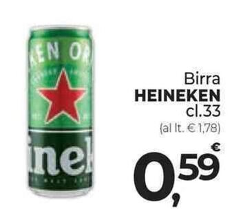 Supermercati Dok Birra HEINEKEN cl. 33 offerta