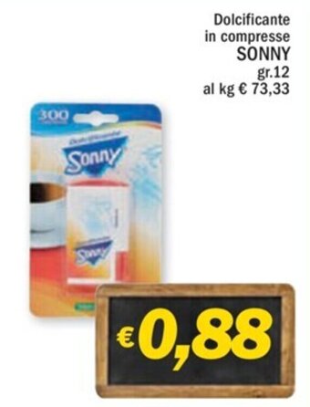 Ard Discount Dolcificante in compresse SONNY gr.12 offerta