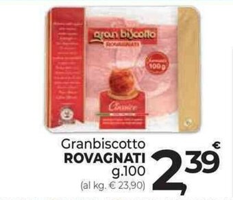 Granbiscotto ROVAGNATI g.100