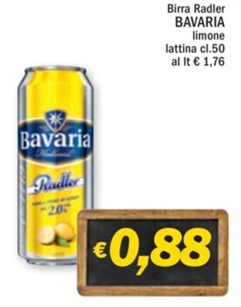 Birra Radler BAVARIA limone lattina cl.50