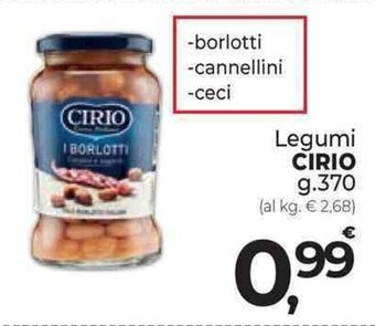 Supermercati Dok Legumi CIRIO g. 370 offerta