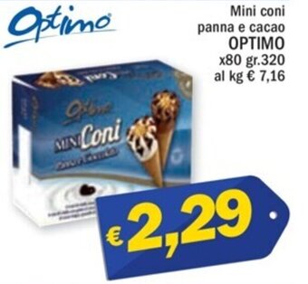 Ard Discount Mini coni panna e cacao OPTIMO x80 gr.320 offerta