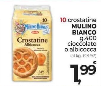 Supermercati Dok 10 crostatine MULINO BIANCO g. 400 offerta
