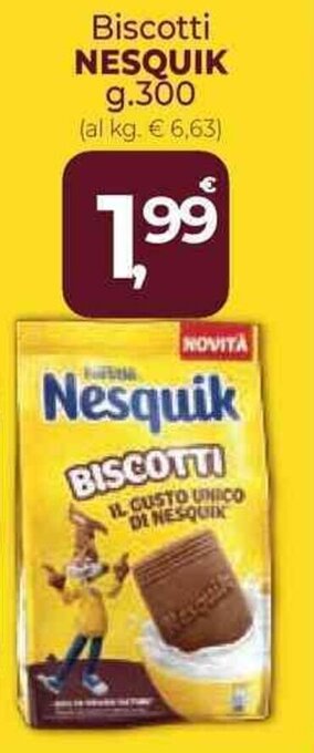 Supermercati Dok Biscotti NESQUIK g.300 offerta