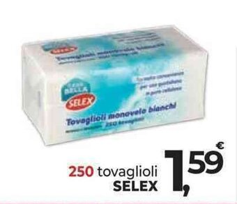 Supermercati Dok 250 tovaglioli SELEX offerta