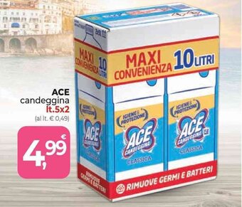 Supermercati Dok ACE candeggina lt. 5x2 offerta