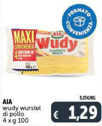 Deco Market AIA wudy wurstel i di pollo 4x g100 offerta