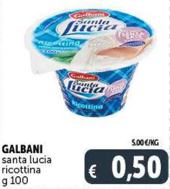 Deco Market GALBANI santa lucia ricottina g 100 offerta