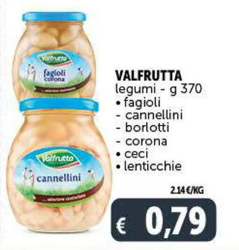 Deco Market VALFRUTTA legumi - g 370 offerta