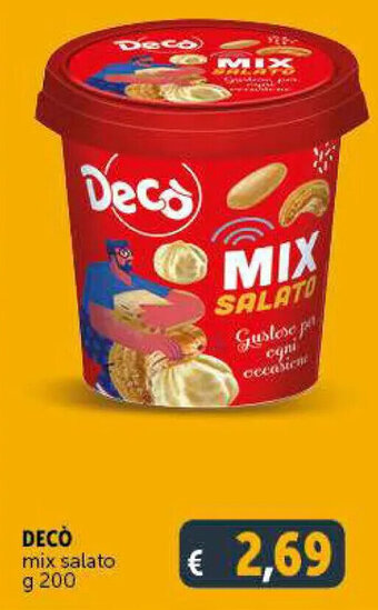 Deco Market DECÒ mix salato g 200 offerta