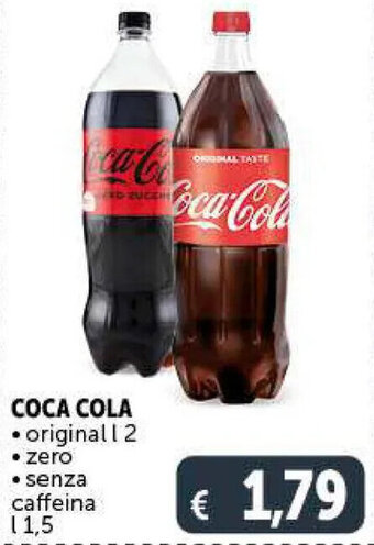 Deco Market COCA COLA • originall 2 • zero • senza caffeina l 1,5 offerta