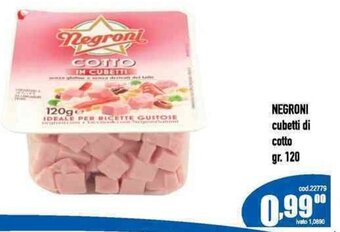 NEGRONI cubetti di cotto gr. 120