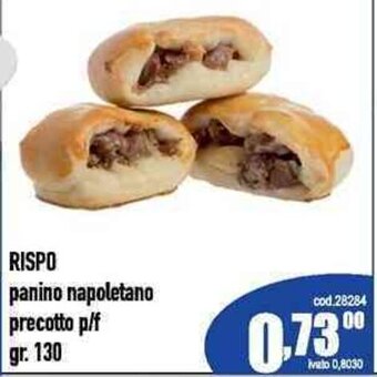 Del Prete Distribuzioni RISPO panino napoletano precotto p/f gr. 130 offerta