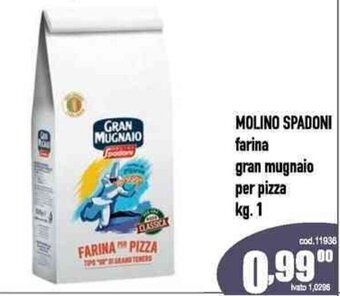 Del Prete Distribuzioni MOLINO SPADONI farina gran mugnaio per pizza kg. 1 offerta