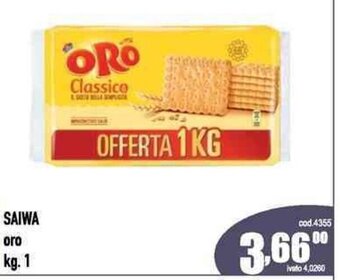 Del Prete Distribuzioni SAIWA oro kg. 1 offerta