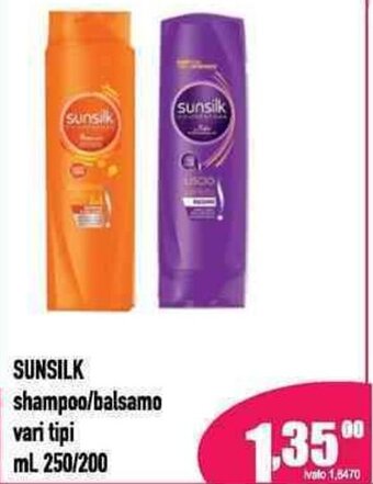 Del Prete Distribuzioni SUNSILK shampoo/balsamo ml. 250/200 offerta