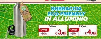 Satur Borraccia Eco Friendly In Alluminio offerta