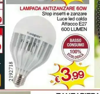 Satur Kooper Lampade offerta