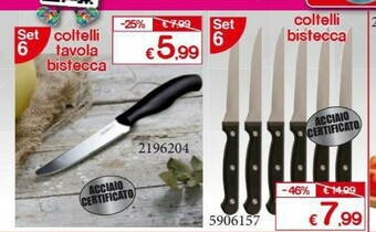 Satur Coltelli Bistecca offerta