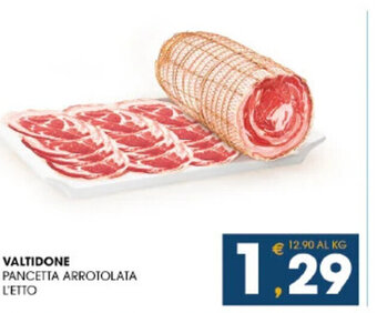 SeBón Supermercati VALTIDONE PANCETTA ARROTOLATA offerta