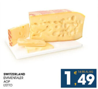 SeBón Supermercati SWITZERLAND EMMENTALER AOP offerta