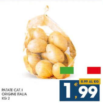 SeBón Supermercati PATATE CAT. I ORIGINE ITALIA KG 2 offerta