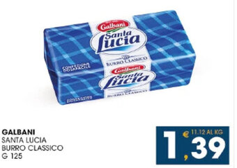 SeBón Supermercati GALBANI SANTA LUCIA BURRO CLASSICO G 125 offerta