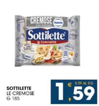 SeBón Supermercati SOTTILETTE LE CREMOSE G 185 offerta