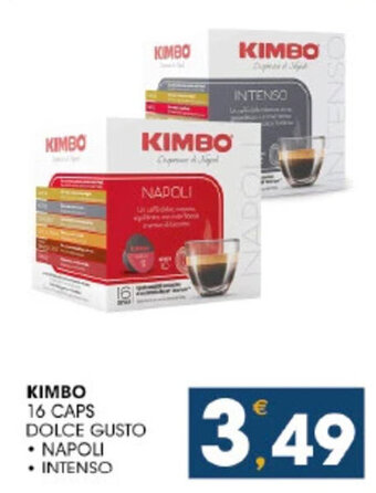 SeBón Supermercati KIMBO 16 CAPS DOLCE GUSTO offerta