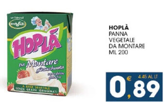 SeBón Supermercati HOPLÀ PANNA VEGETALE DA MONTARE ML 200 offerta
