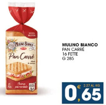 SeBón Supermercati MULINO BIANCO PAN CARRÈ 16 FETTE G 285 offerta