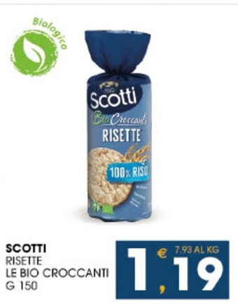 SeBón Supermercati SCOTTI RISETTE LE BIO CROCCANTI G 150 offerta