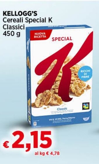 Coop Radenza KELLOGG'S Cereali Special K Classici 450 g offerta