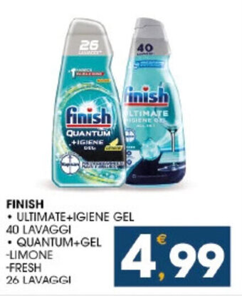 SeBón Supermercati FINISH ULTIMATE+IGIENE GEL 26 LAVAGGI offerta