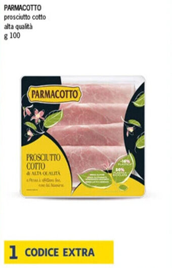 SeBón Supermercati PARMACOTTO prosciutto cotto alta qualità g 100 offerta