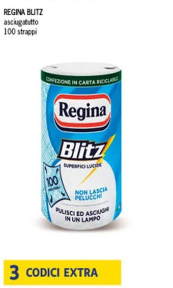 SeBón Supermercati REGINA BLITZ asciugatutto 100 strappi offerta