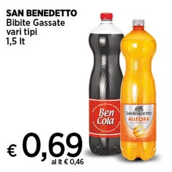 SAN BENEDETTO Bibite Gassate vari tipi 1,5 It
