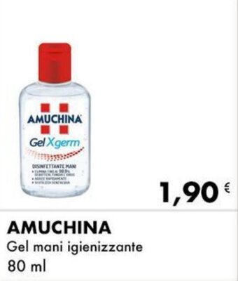 Iper Tosano AMUCHINA Gel mani igienizzante 80 ml offerta