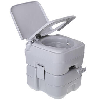 Decathlon Toilette portatile 20l per camping, wc con scarico dell'acqua 13l briebe camp offerta