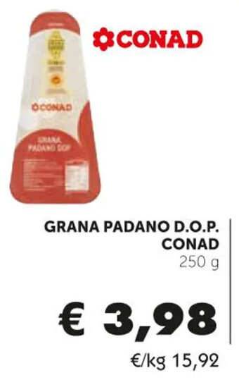 Spazio Conad GRANA PADANO D.O.P. CONAD 250 g offerta