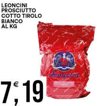 LEONCINI PROSCIUTTO COTTO TIROLO BIANCO AL KG