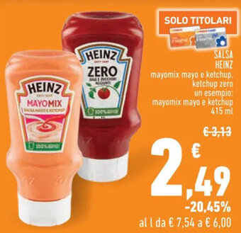 Conad SALSA HEINZ mayomix mayo e ketchup 415 ml offerta