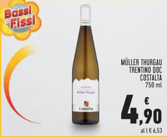 Conad MÜLLER THURGAU TRENTINO DOC COSTALTA 750 ml offerta