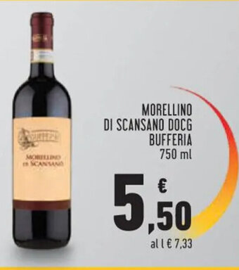 Conad MORELLINO DI SCANSANO DOCG BUFFERIA 750 ml offerta