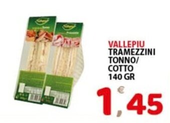 VALLEPIU TRAMEZZINI TONNO/ COTTO 140 GR