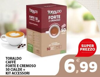 Premium Supermercati TORALDO CAFFÈ FORTE E CREMOSO 50 CIALDE + KIT ACCESSORI offerta