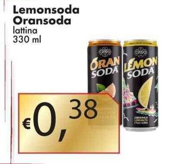 Lemonsoda Oransoda lattina 330 ml